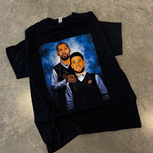 Vintage Other - Vintage Y2K Phoenix Suns Devin Booker Kevin Durant Step Brothers Graphic Tee L